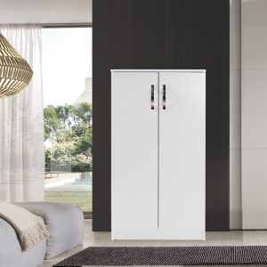 Scarpiera armadio Gabriella 130 cm bianco frassinato
