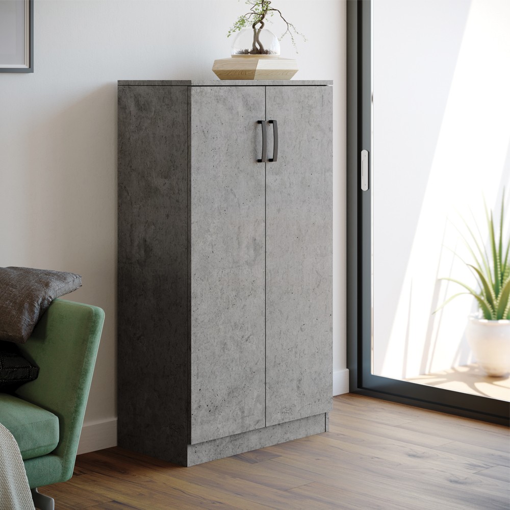 Scarpiera armadio Gabriella 130 cm cemento