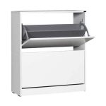 Scarpiera shc520 a due ante a ribalta bianco