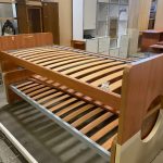 Letto a castello in legno con doppia rete a doghe Usato 827/U
