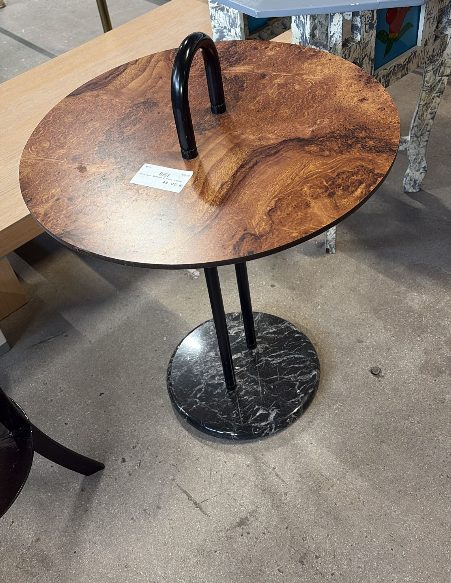 Tavolino marone e nero Nuovo da esposizione 355/U