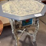 Tavolo Ottagone con piano decorato Nuovo da esposizione 358/U