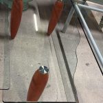 Tavolino basso con gambe in ciliegio Nuovo da esposizione 360/U