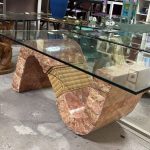 Tavolino in vetro Nuovo da esposizione 362/U