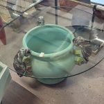 Tavolino in vetro basso Nuovo da esposizione 363/U