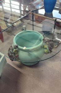 Tavolino in vetro basso Nuovo da esposizione 363/U