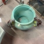 Tavolino in vetro basso Nuovo da esposizione 363/U