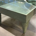 Tavolino angolare azzurro in legno Nuovo da esposizione codice: 364/U