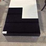 Tavolino basso bianco nero lucido Nuovo da esposizione 378/U