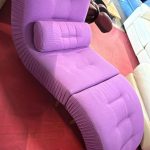 Sdraio viola in tessuto Nuovo da esposizione 2327/U