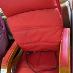 Poltrona Helios relax in ecopelle rosso Nuova da esposizione 2329/U