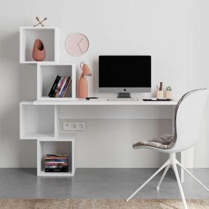 Scrivania Balance in colore full bianco