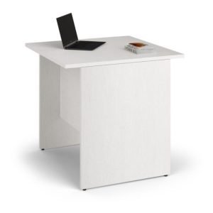 Scrivania Ibisco 80x80x74H cm. colore bianco frassinato