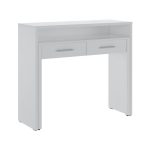 Scrivania Scrivia con piano a scomparsa con due cassetti colore bianco opaco