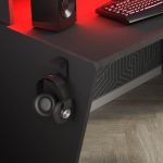 Scrivania game reversibile 5021 con luci led colore antracite