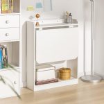 Scrivania tavolo pieghevole Plana colore bianco 64×56×H 82 cm