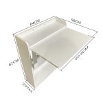 Scrivania tavolo pieghevole Plana colore bianco 64×56×H 82 cm