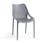 Sedia Bilros polipropilene grigio set 4 pezzi