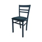 Sedia Cromica in legno blu set 2 pezzi