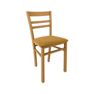 Sedia Cromica in legno colore mango set 2 pezzi