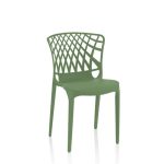 Sedia Logan polipropilene menta schienale avvolgente traforato set 4 pezzi