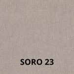 Sedia Nancy in tessuto Soro 23 tortora e struttura in tinta set 2 pezzi