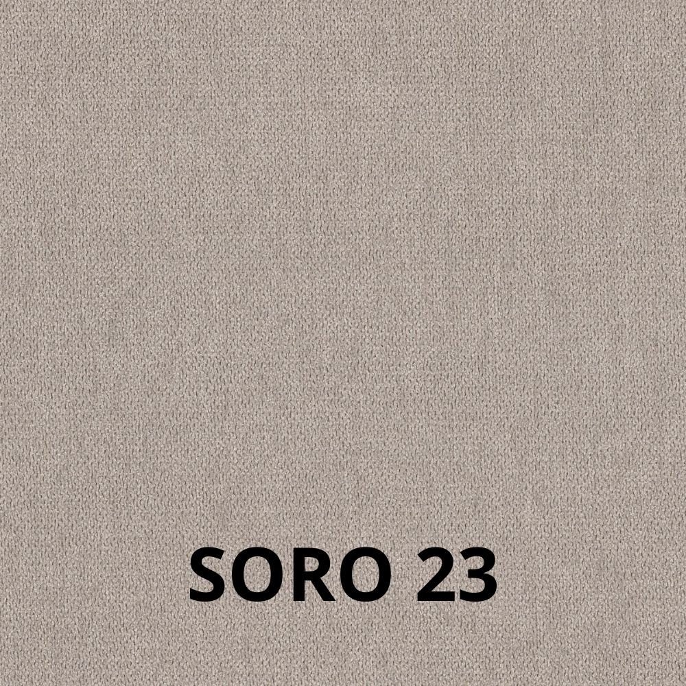 Sedia Nancy in tessuto Soro 23 tortora e struttura in tinta set 2 pezzi