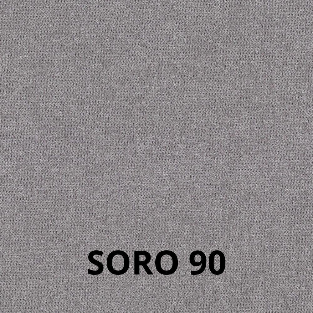 Sedia Nancy in tessuto Soro 90 grigio e struttura in tinta set 2 pezzi