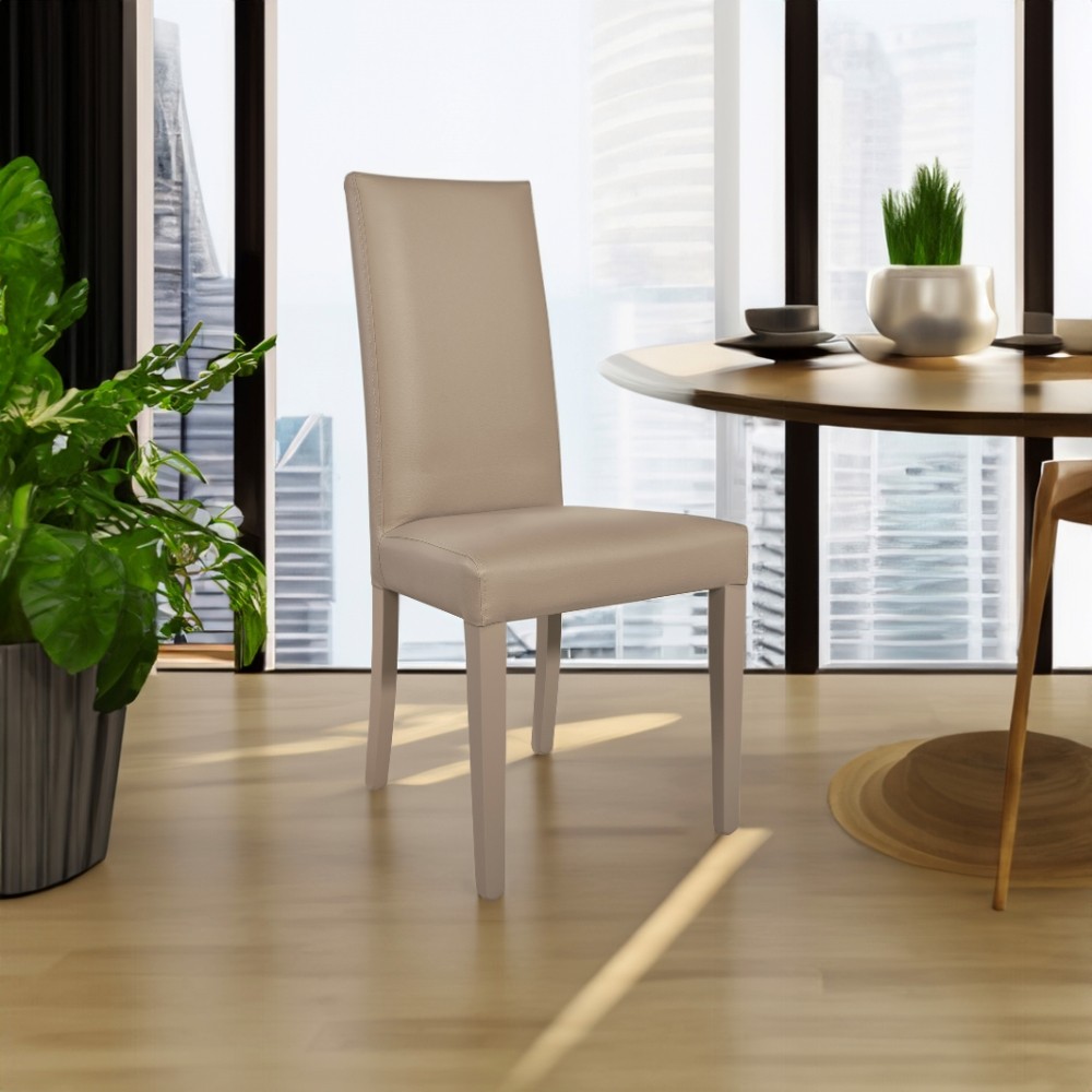 Sedia Nancy tortora standard set 2 pezzi