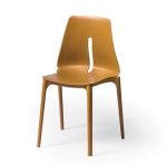 Sedia Oblong polipropilene camel set 4 pezzi