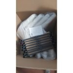 Sedia Vika in nabuk Uras 2 tortora con piedini neri set 4 pezzi