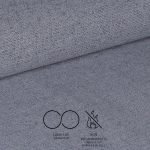 Sedia Vika in tessuto Nordic 15 grigio con piedini neri set 4 pezzi