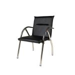 Sedia attesa sala ospiti Karisma ecopelle nera