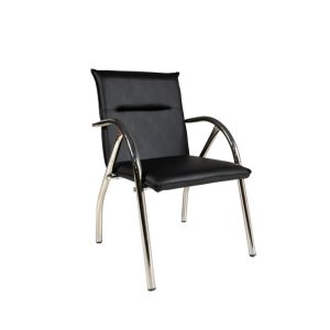 Sedia attesa sala ospiti Karisma ecopelle nera