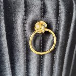 Sedia da pranzo Akustik Simphony velluto nero set 2 pezzi