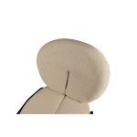 Sedia da pranzo Sirio tessuto teddy beige set 2 pezzi