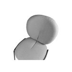 Sedia da pranzo Sirio tessuto teddy grigio set 2 pezzi