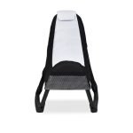 Sedia gaming Rocky con seduta imbottita in rete bicolore nero e bianco