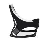 Sedia gaming Rocky con seduta imbottita in rete bicolore nero e bianco