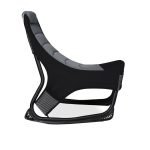 Sedia gaming Rocky con seduta imbottita in rete bicolore nero e grigio