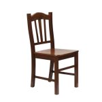 Sedia in legno con seduta in massello Silvana set 2 pezzi