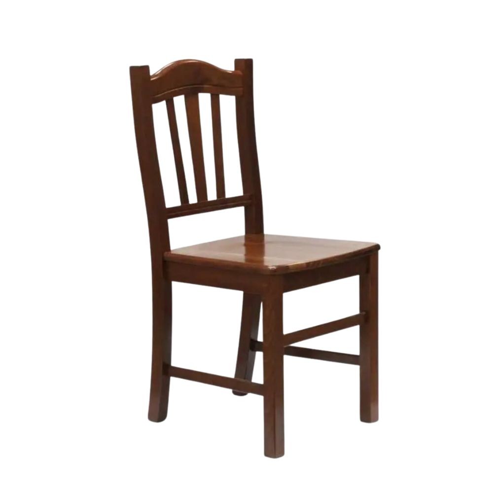 Sedia in legno con seduta in massello Silvana set 2 pezzi