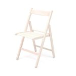 Sedia pieghevole Penelope in legno bianco set 4 pezzi
