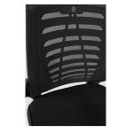 Sedia ufficio tessuto microforato nera Kizi