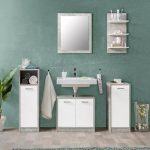 Set bagno Madeira beton bianco