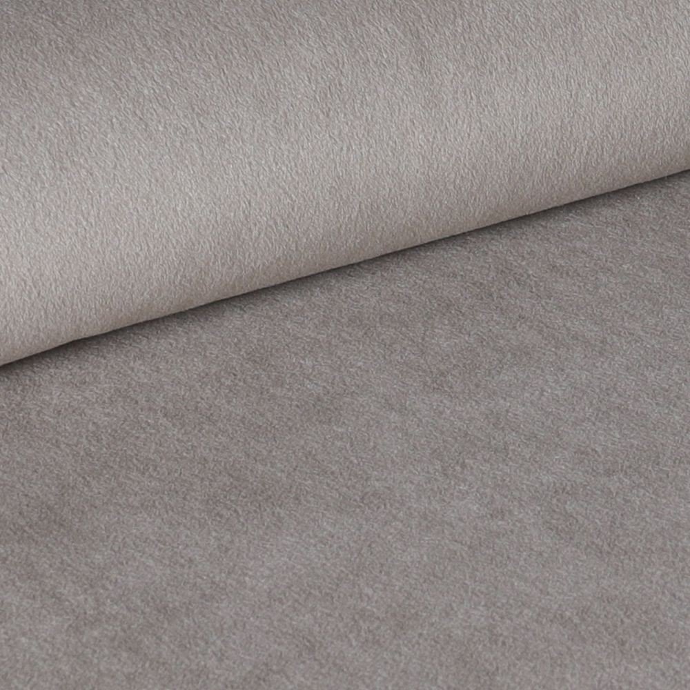 Sgabello Mey in tessuto Anka 06 tortora con gambe in metallo nere