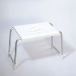 Sgabello per vasca da bagno per disabili colore bianco