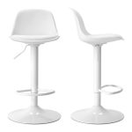 Sgabello regolabile Rand completamente bianco