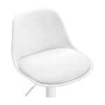 Sgabello regolabile Rand completamente bianco