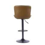 Sgabello regolabile Snas tortora con piede nero